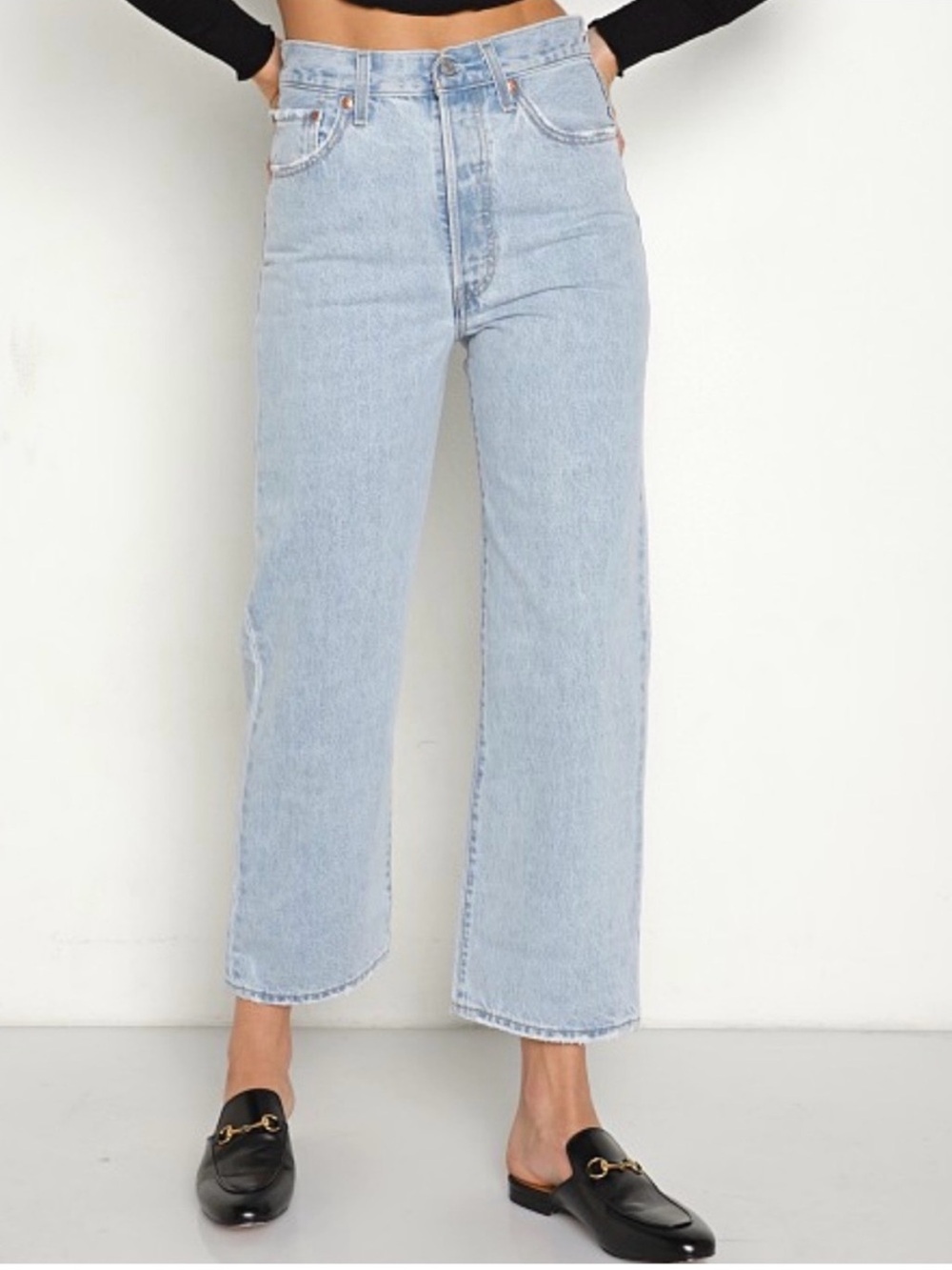 Levi's Premium Ribcage Straight Ankle Jeans 25